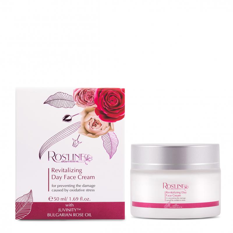 Revitalizing day face cream with JUVINITY ROSLINE 50mlATURE AND TECHNOLOGY ARGAN ROS EOIL 50ml